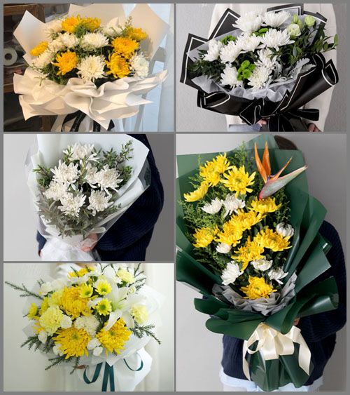 浙江省丽水庆元县淤上乡白事花束代送